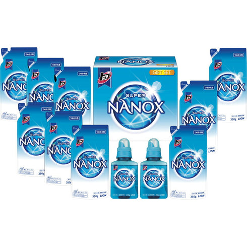 ライオン トップスーパーナノックスギフト LSN-50A【ギフト 贈り物 御歳暮 お歳暮 内祝い 御祝 御礼 お年賀 御年賀 詰め合わせ セット SUPER NANOX super nanox 洗濯 洗剤 本体 詰め替え用 LION Lion】